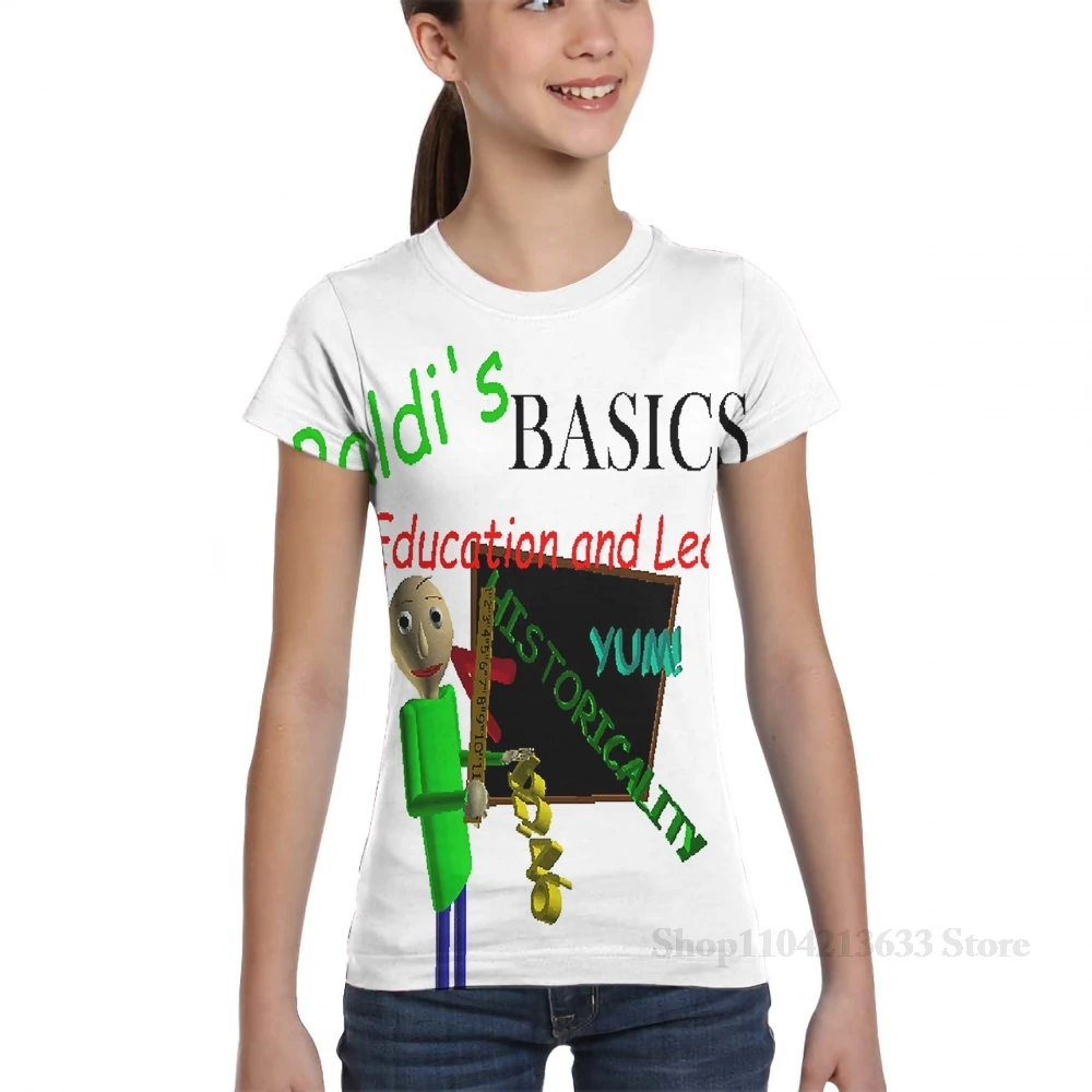 Мужская футболка с принтом Baldis Basics in Education and Learning женская модная для девочек топы