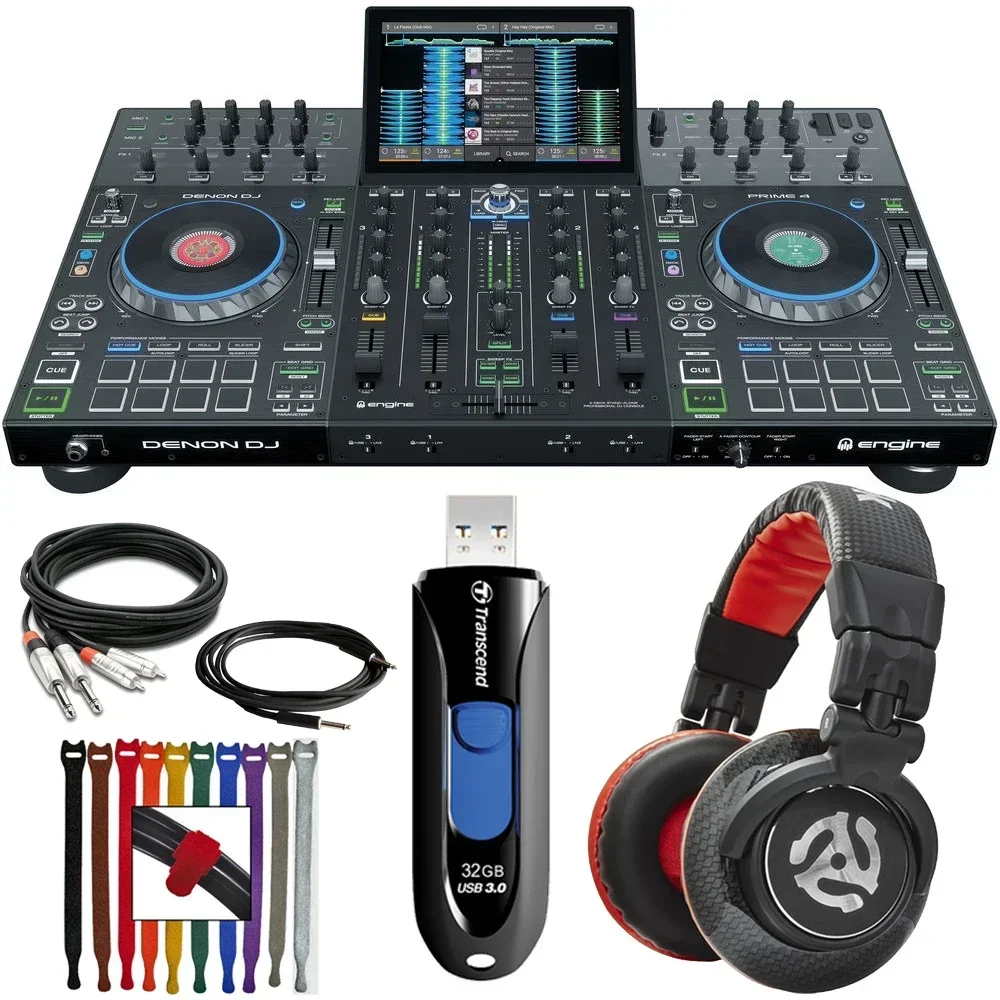 ЛЕТНЯЯ СКИДКА НА 100% СКИДКУ Denon DJ Prime4 4-канальная автономная DJ-система Serato Controller