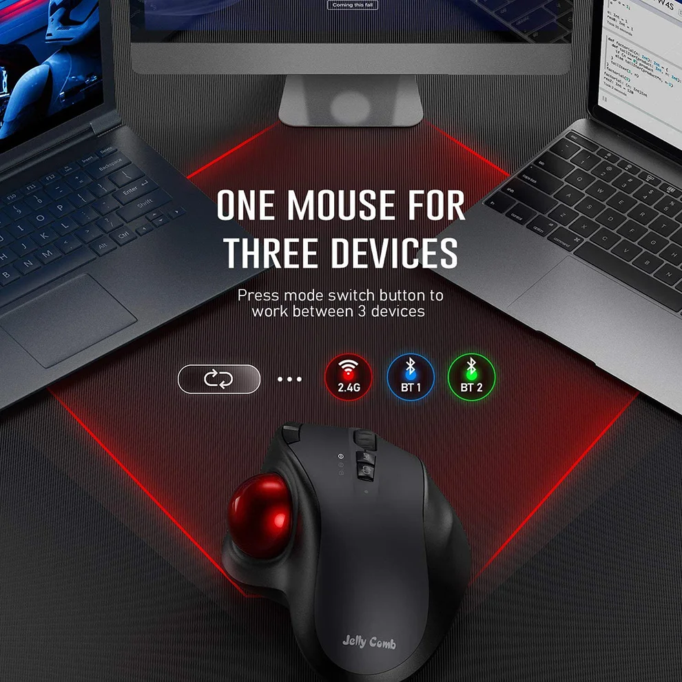 Мышь SeenDa беспроводная аккумуляторная эргономичная с поддержкой Bluetooth 2 4 0 ГГц