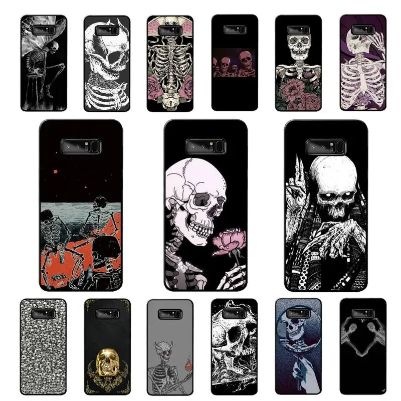 

Babaite Gothic Fashion Skull Phone Case for Samsung Note 5 7 8 9 10 20 pro plus lite ultra A21 12 02