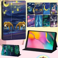 cover case for samsung galaxy tab a 9 7 t550 p550 t555a 10 5 t590 t595a 8 0 t290 t295 leather painting pattern tablet shell