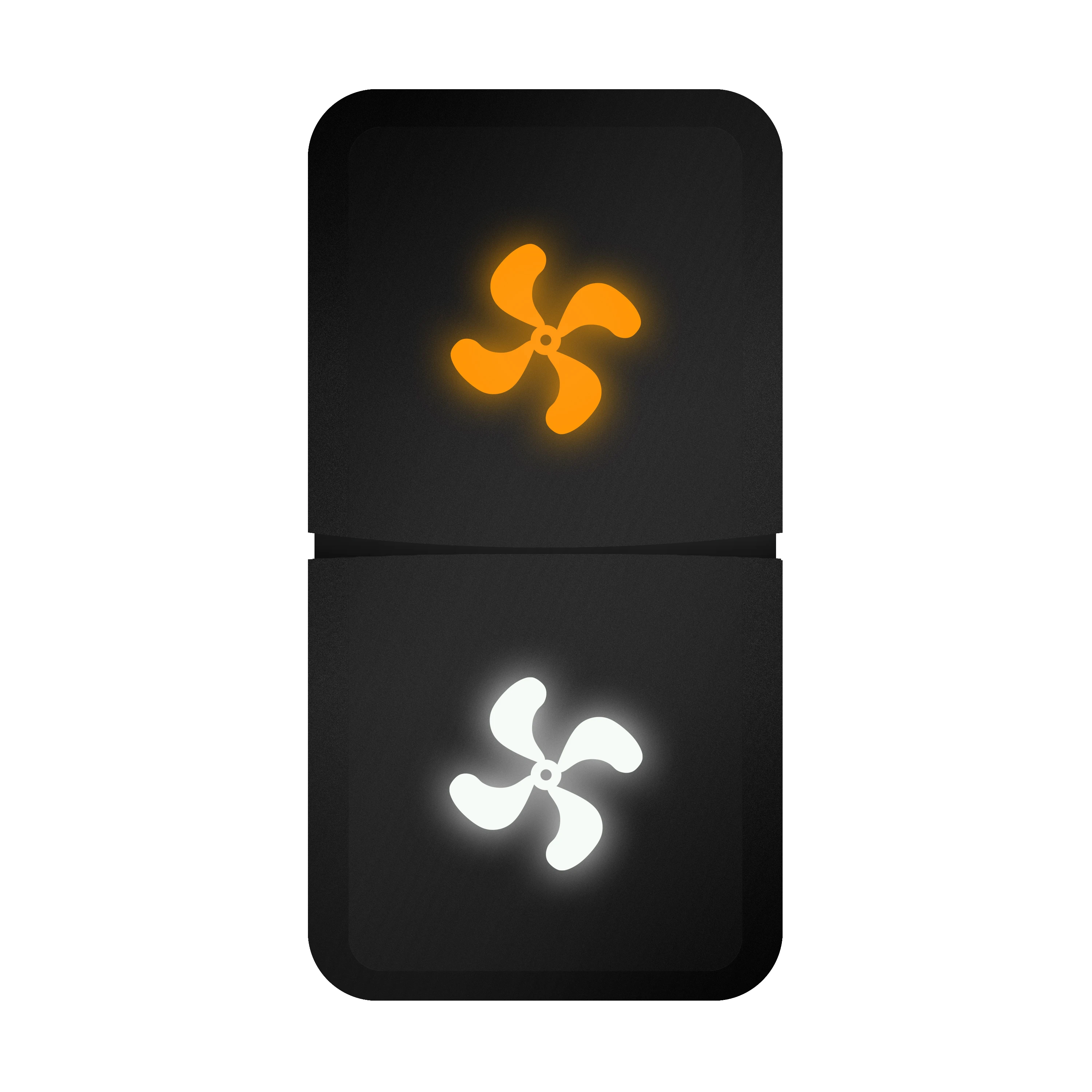 12 В оранжево-белый светодиодный компрессор вентилятора с двойной кнопкой включения и выключения для Toyota Tundra 4Runner FJ Prado Landcruiser Hilux Fortuner