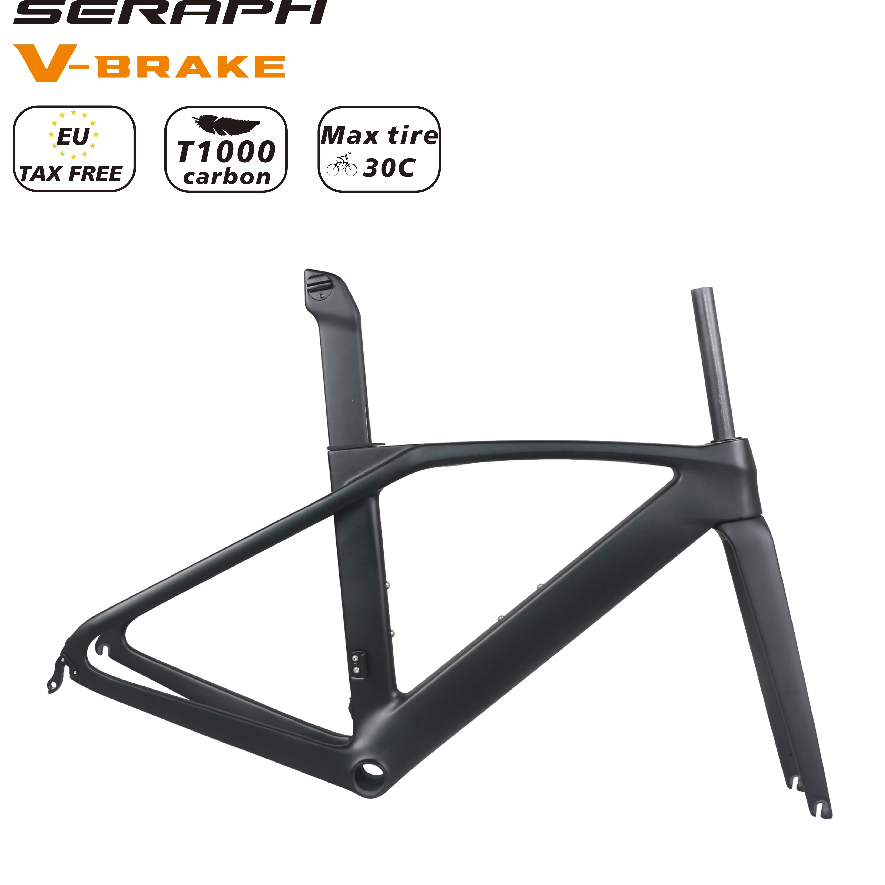 

V brake carbon road frame Bicycle Frameset T1000 New EPS technology max size 60cm TT-X35