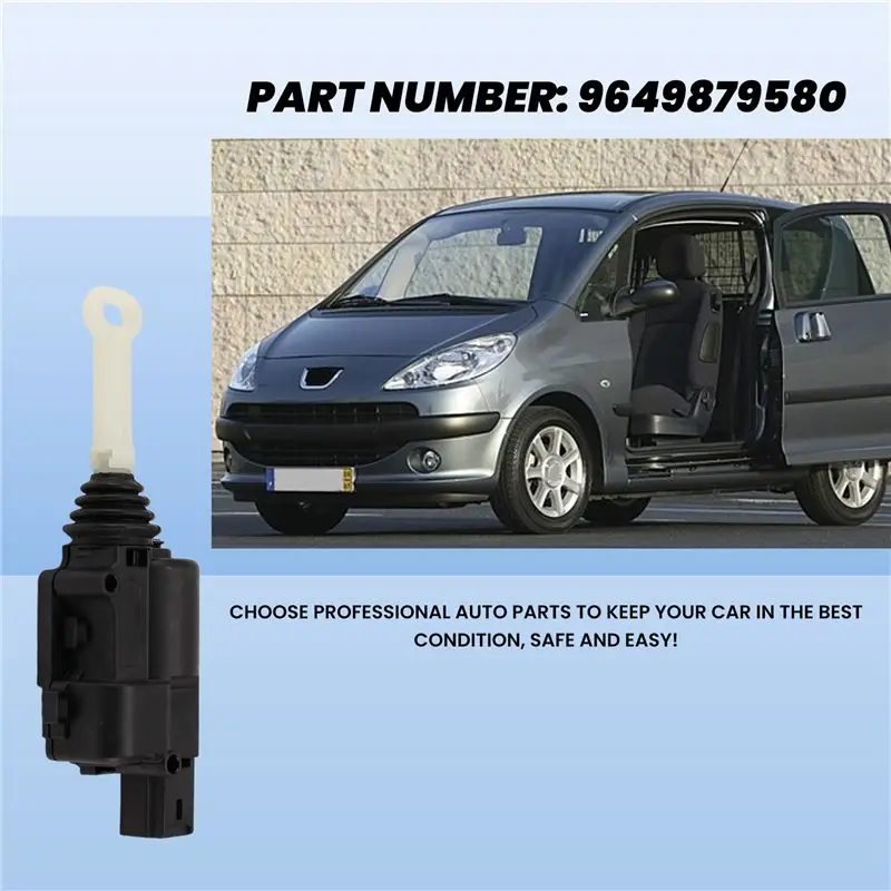Фото Прочный актуатор центрального замка 6615.36 9649879580 для Peugeot 1007 1.4 1.6 2005-2020, актуатор замка двери со стороны водителя 661536 №5