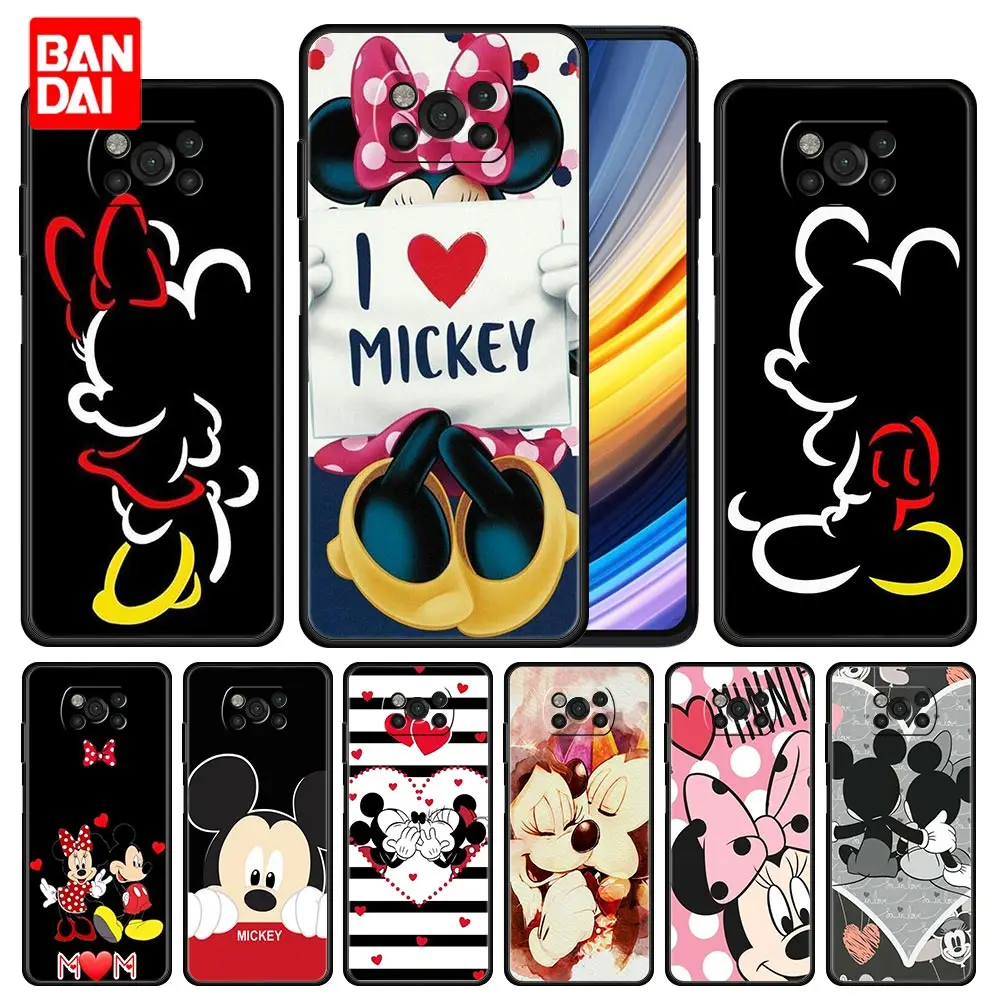 

Cover Case for Xiaomi Mi Poco X3 NFC F3 11t 11Lite M3 X3 Redmi Note 10s 10t 9t 11Pro+ K40 Pro Plus Mickey Minnie Mouse