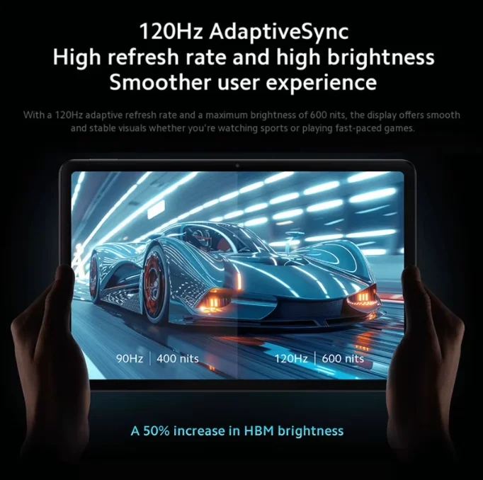 Global Rom Xiaomi Redmi Pad Pro 12 1 дюйма 120 Гц 2 5 К дисплей аккумулятор 10000 мАч процессор Snapdragon 7s