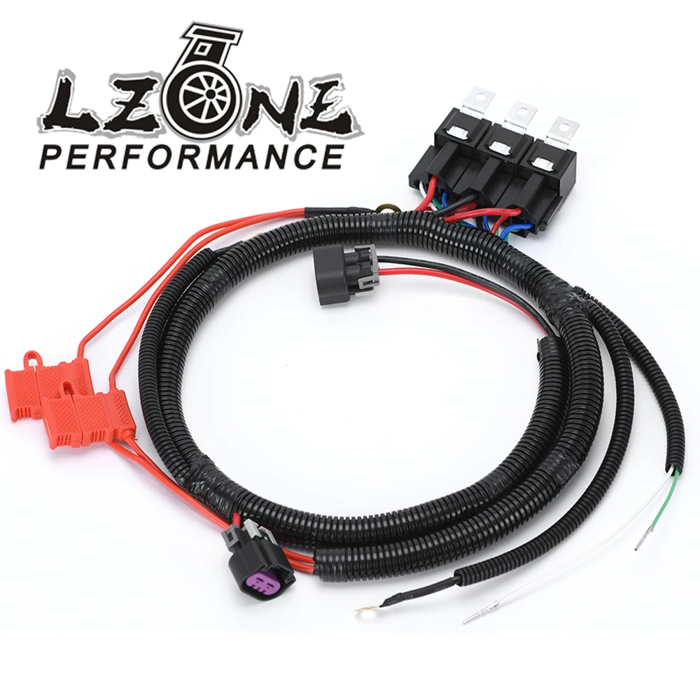 Electric ECU Control Dual Fan Upgrade Wiring Connector Harness For 99-07 GM Silverado Sierra Suburban Avalanche 7L5533A226T