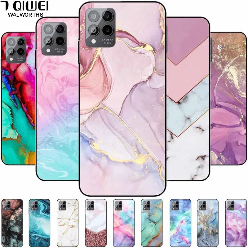 For T-Mobile T Phone Pro 5G Case Marble Silicone Soft Protective TPU Back Cover For T-Mobile T Phone 5G Printing TPhone Fashion