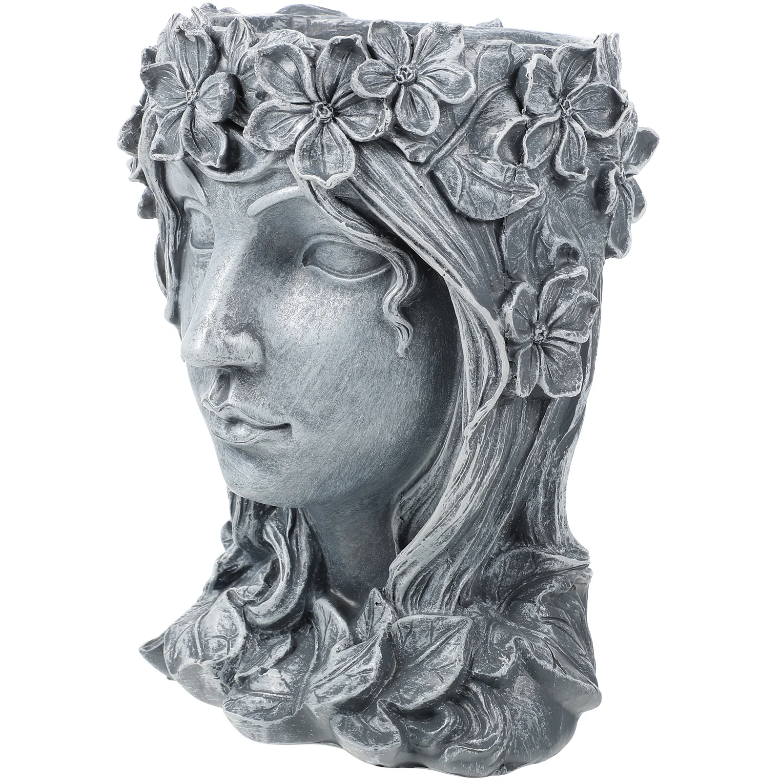 

Home Décor Desk Flower Pot Outdoor Planters Fairy Girl Flower Pot Desktop Stand Face Pot Decorate Flowerpot