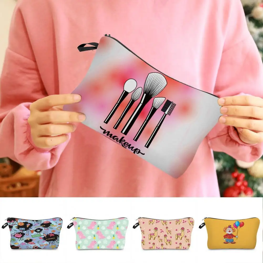 

Zipper Toiletry Purse Cartoon Dinosaurs Pattern Multi-function Portable Exquisite Fashion Appearance Cosmetic Bag for Outdoor