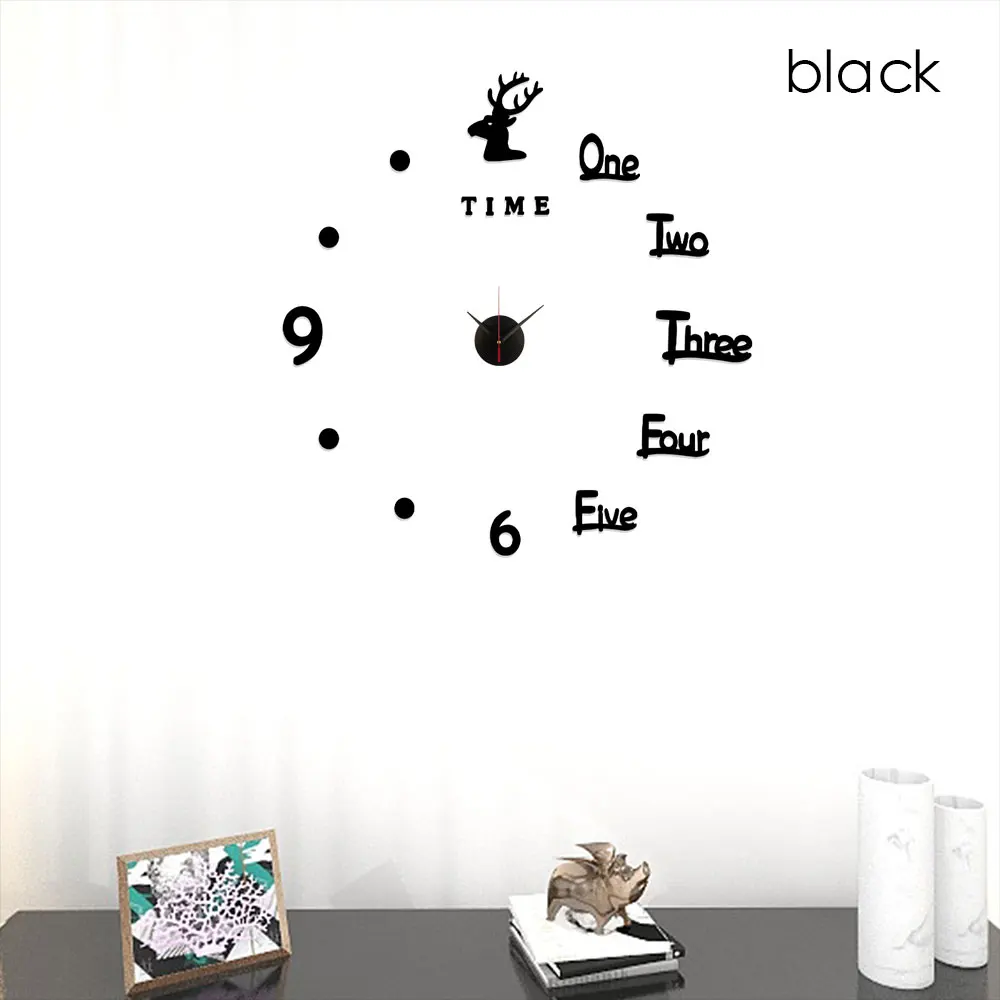 Настенные зеркальные 3d-часы с наклейками креативный съемный художественный
