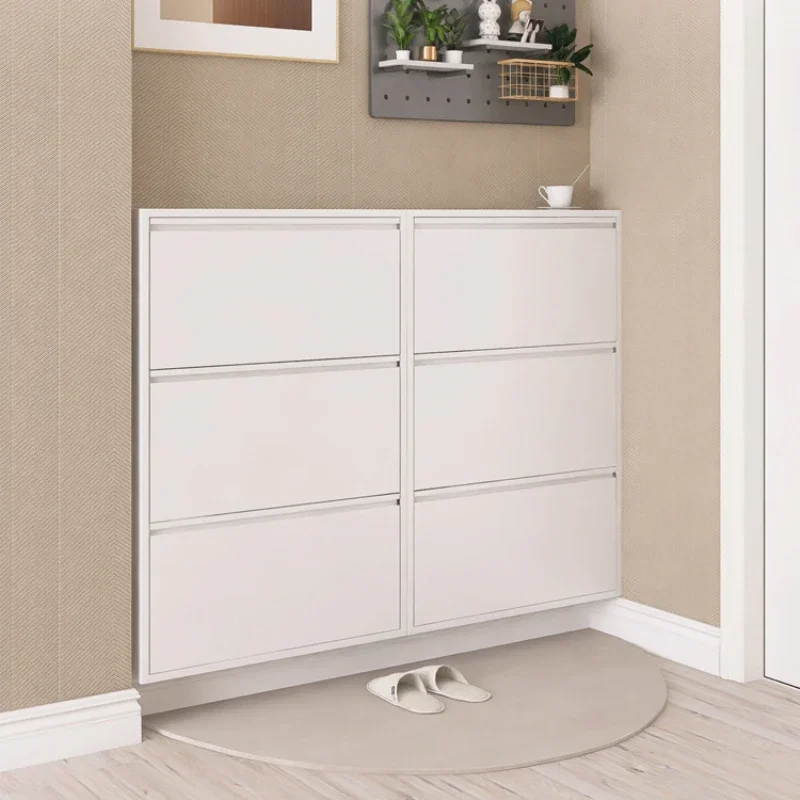 Европейский многослойный дизайн полки для обуви Узкий вертикальный