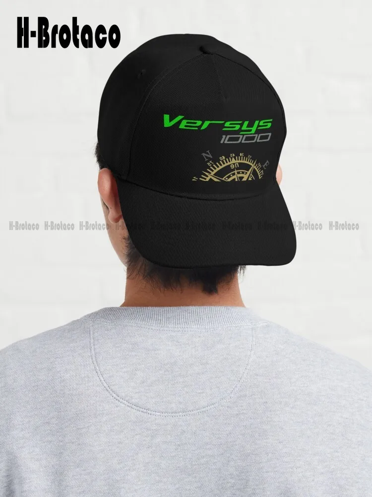 

Motorcycles Motorbike Kawa Versys 1000 Baseball Cap Cool Hats For Women Denim Color Hip Hop Trucker Hats Custom Gift Cartoon