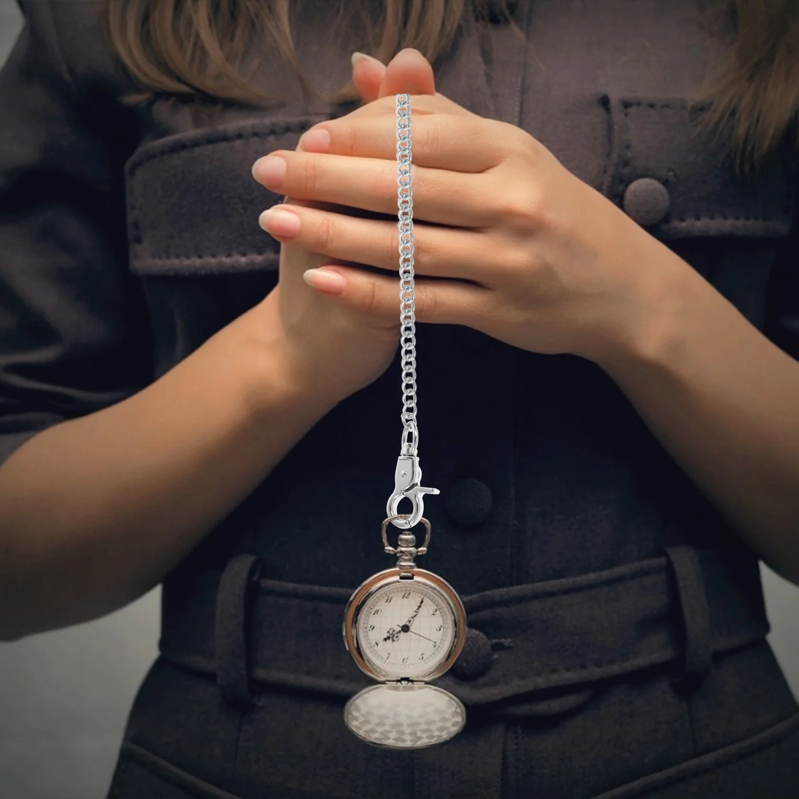 

Chain Pocket Watch Watchesmen Hanging Clothingelectroplated Accessory Silver Fob Pants Punk Vest Suit Chains Gold