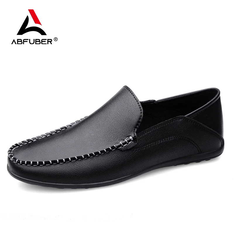 

Туфли мужские кожаные на шнуровке, дышащие мягкие лоферы, Повседневная Удобная обувь на плоской подошве, белые, лето