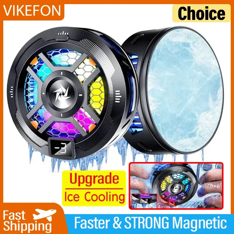 Магнитный полупроводниковый охлаждающий вентилятор 2 в 1 SL18 радиатор охлаждения