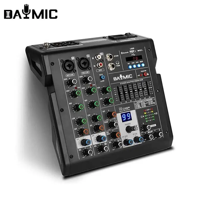 

Профессиональная мини 4-канальная студийная микро-Консоль DAYMIC 99 dsp efx с разъемом usb
