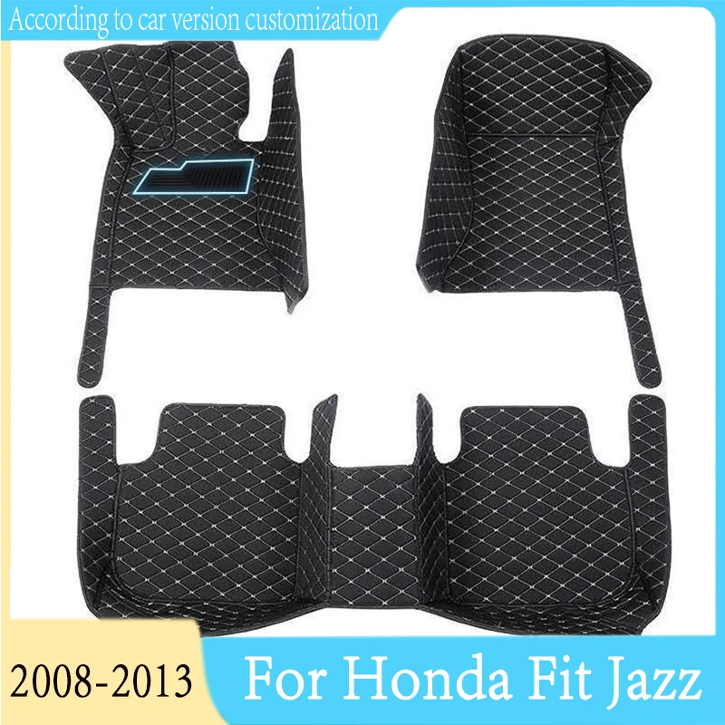 

Car Floor Mats For Honda Fit Jazz 2013 2012 2011 2010 2009 2008 Carpets Auto Interiors Stylings Accessories Custom Rugs Decor