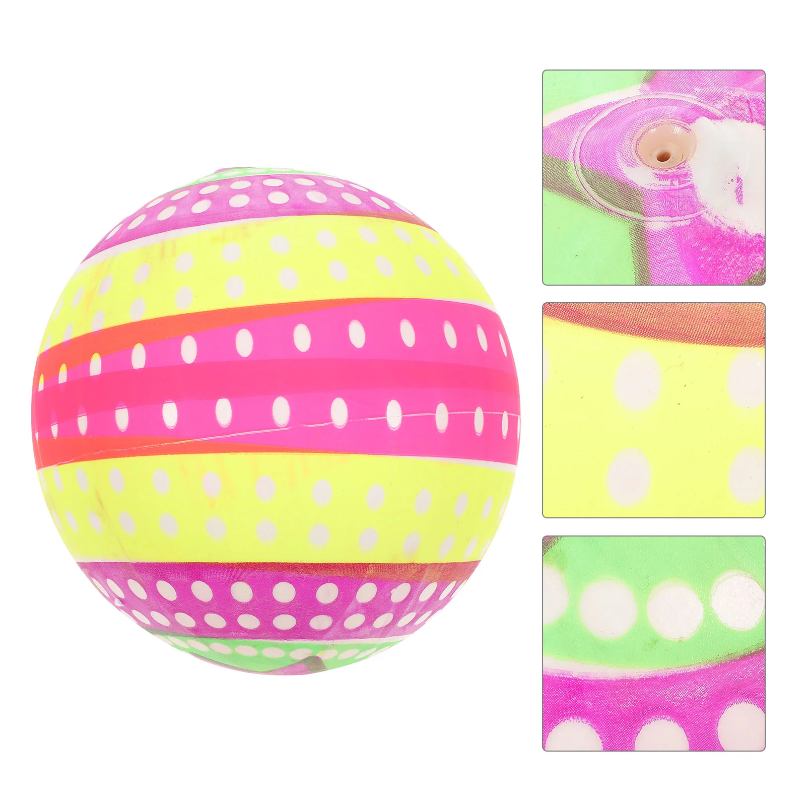 

4 Pcs Beach Balls Inflatable Balls Fluorescent Beach Volleyballs(Random Style)