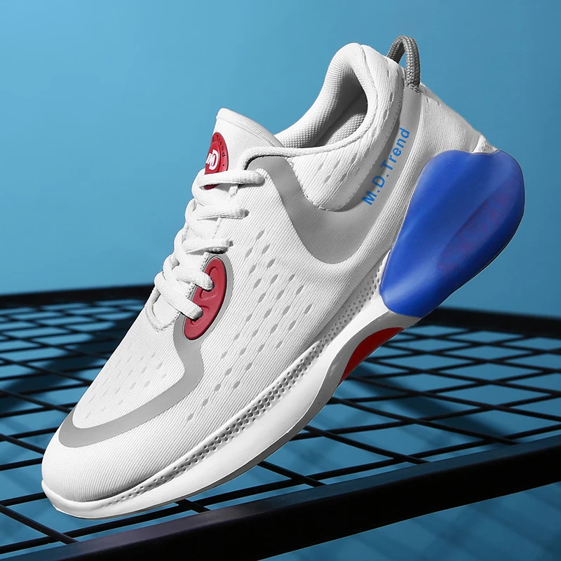 

Летние Для мужчин дышащие кроссовки, мягкая подошва; Без застежки; На плоской подошве; Кроссовки для бега, с амортизацией носимых Zapatillas Hombre