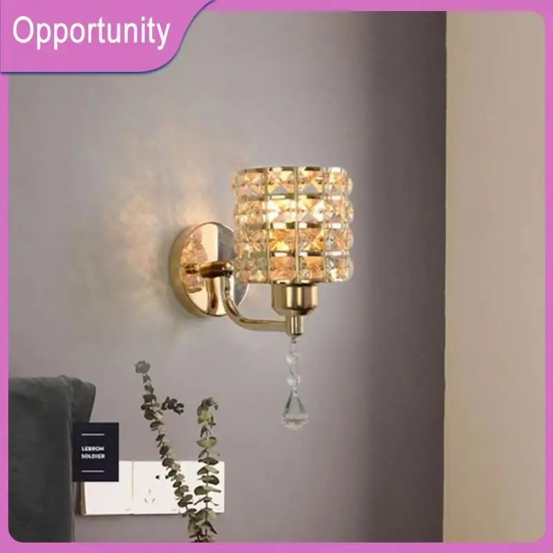 

E27 Energy-saving Crystal Lights Modern Wall Lamp Creative Crystal Wall Light Indoor Lighting Hanging Wall Lighting 220v