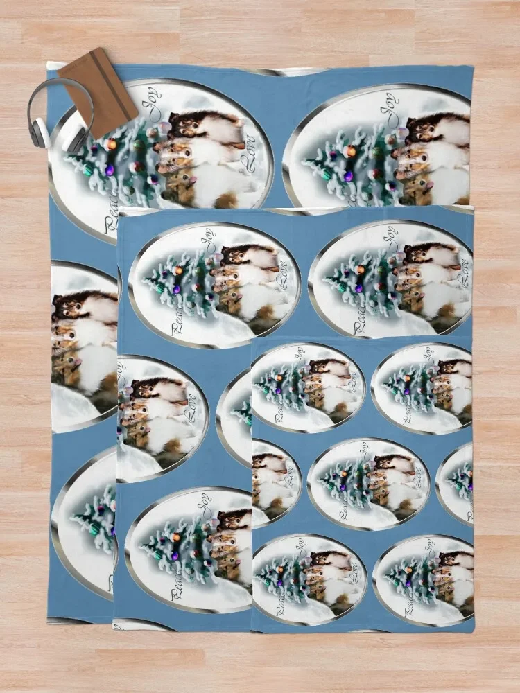 Рождественские подарки Shetland одеяло из овчины предметы первой необходимости в