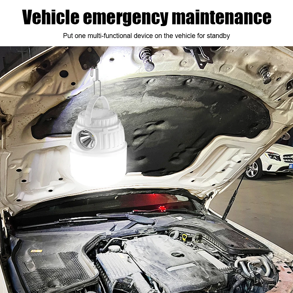 

Solar Energy Camp Lanterns Multifunctional Portable Camping Tent Light Rechargeable High Brightness for Outdoor Fishing Supplies