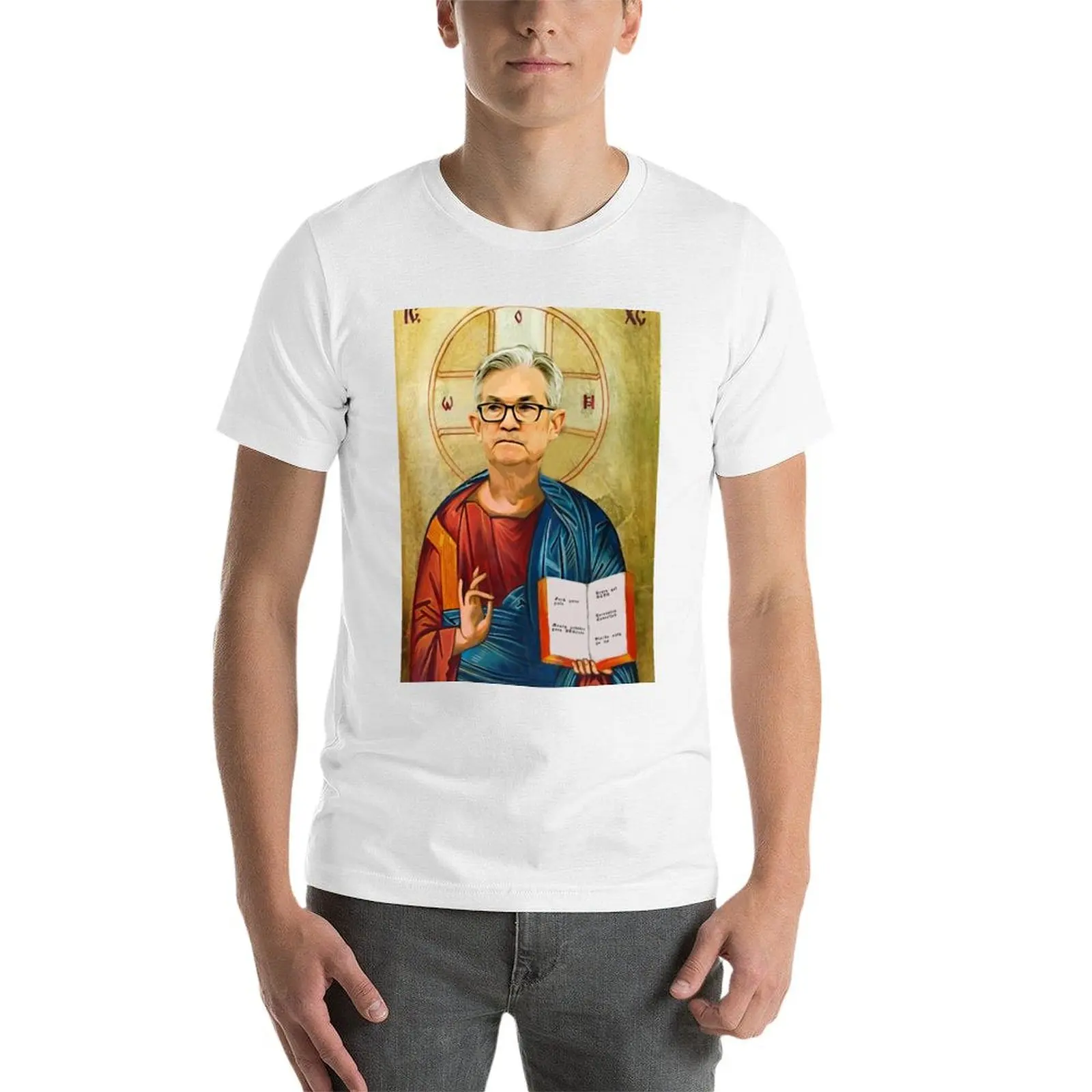 Футболка Wall Street Bets WSB Reddit Jerome Powell JPOW Fed Holiness Money go Brrrr роскошные мужские футболки для