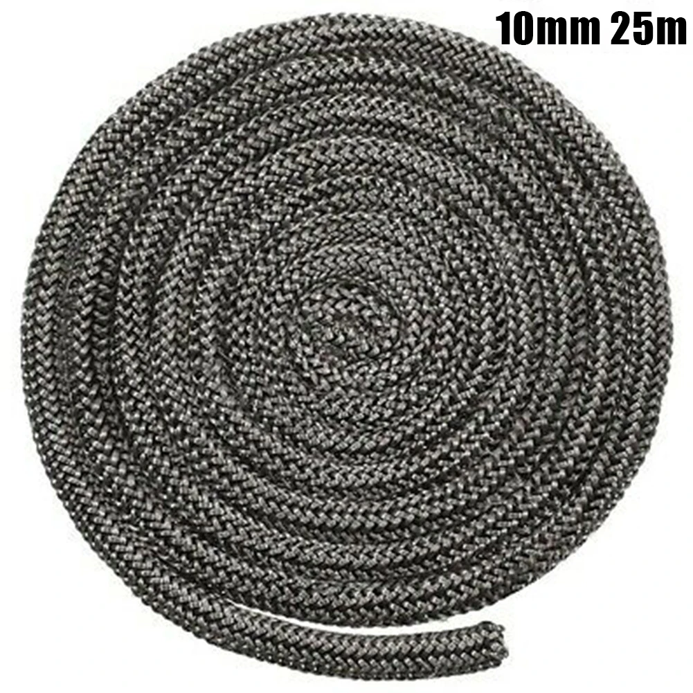 

10mm 25m Black Stoves Rope Fireplace Stove Door Gasket Cord Fiberglass High Temperature Woodburner Sealing Rope Replacement