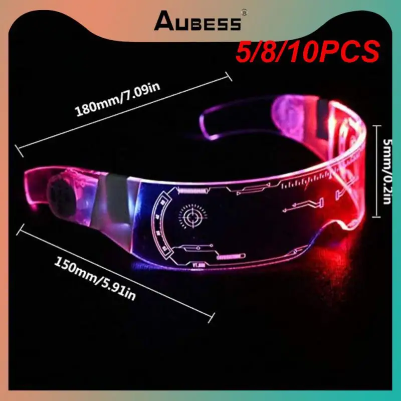 

ON SALE LED Luminous Glasses Bracelet 7 Colors Eyeglass Fashion Music Bar KTV Valentines Party Colorful Decor Glow Party Supply