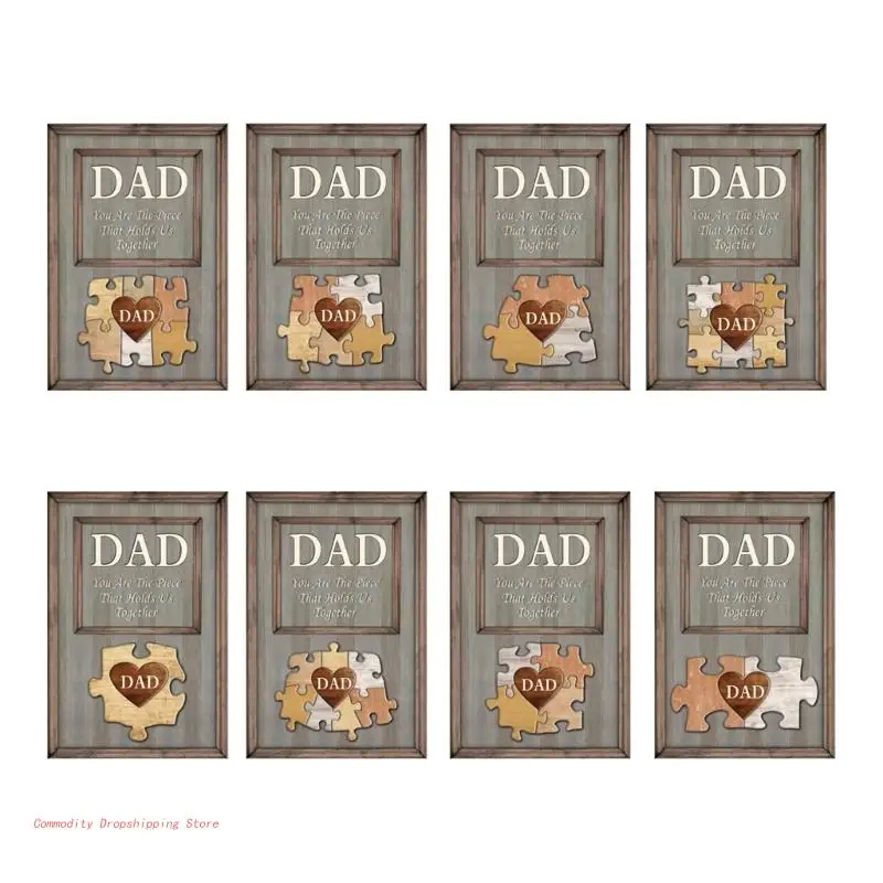 

Fathers Day Puzzle Sign Birthday Gift That Holds Us Together You Are The Piece