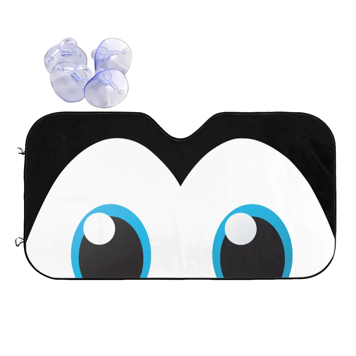 

Cute Eyes Sunshade Windscreen Cartoon Fashion Cover Front Block Window 70x130cm Car Sunshade Ice Shield Dust Protection