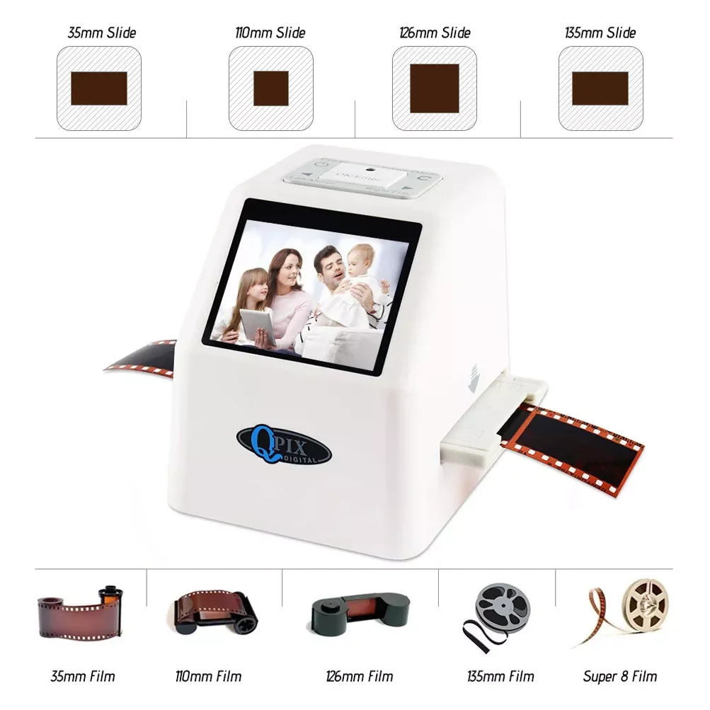 New High Resolution 22 MP 35mm Negative Film Scanner 110 135 126KPK Super 8 Slide Film Photo Scanner Digital Film Converter New High Resolution 22 MP 35mm Negative Film Scanner 110 135 126KPK Super 8 Slide Film Photo Scanner Digital Film Converter