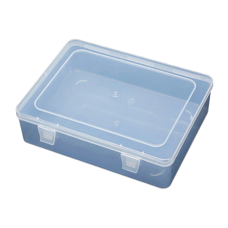 

Large A5 Storage Box Package Hardware Accessory Jewelry Tool Screw Sample Translucent Rectangle Plastic Case F2211