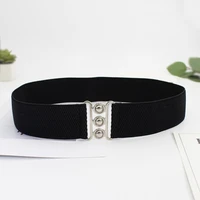 elastic corset belt for women designer metal buckle waist strap female dress skirt coat decorative girdle luxury brand
