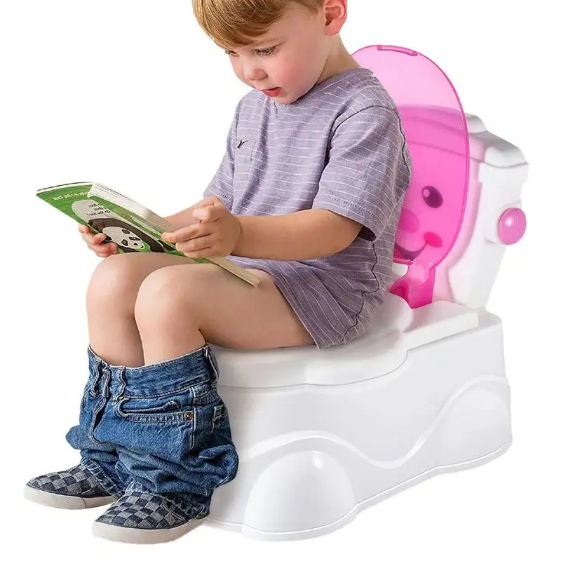 

Детский горшок для обучения сиденье для унитаза удобная спинка Мультяшные горшки портативный детский горшок для Детей Горшок для туалета против брызг