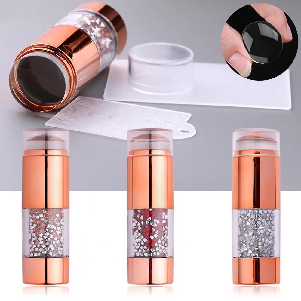 

Женский стемпер для ногтей изысканный устойчивый к поломкам Легкий красивый шаблон стемпер для дизайна ногтей для маникюра наборы для ногт...