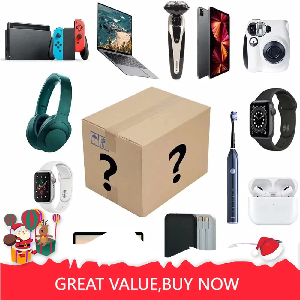 

Mysterious Boxes Random Products Lots of Surprises Electronic Products Such As Drone Smartphone Gamepad Everything Is Possible