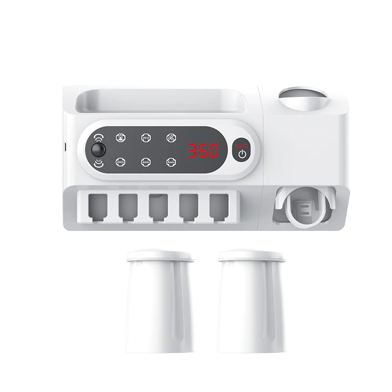 

Electric Toothbrush Sterilizer Bathroom Accessories Wall Mounted Infrared Sensor Sanitizing Toothbrush Holder With Sterilizer