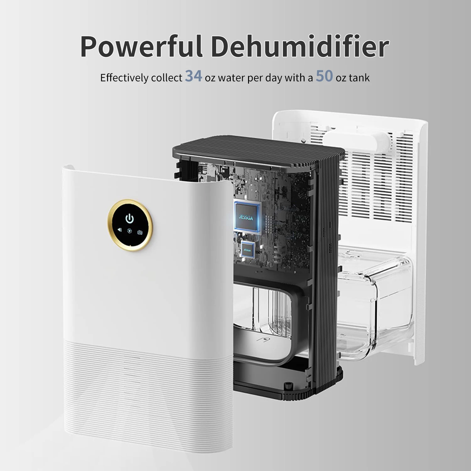 Осушитель бака емкостью 1 2 л для дома спальни офиса и кухни — идеально подходит