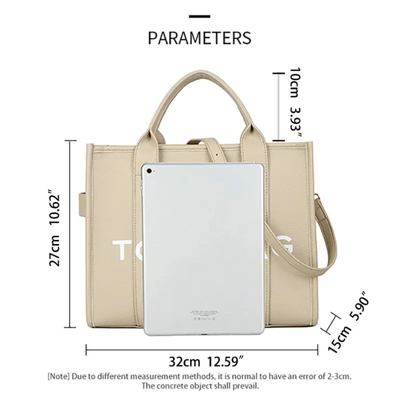 The Traveler Tote bag For Women Crossbody Female Handbag New Solid Words Letter Leisure Large Bag PU Luxury Fashion for 2023 hot