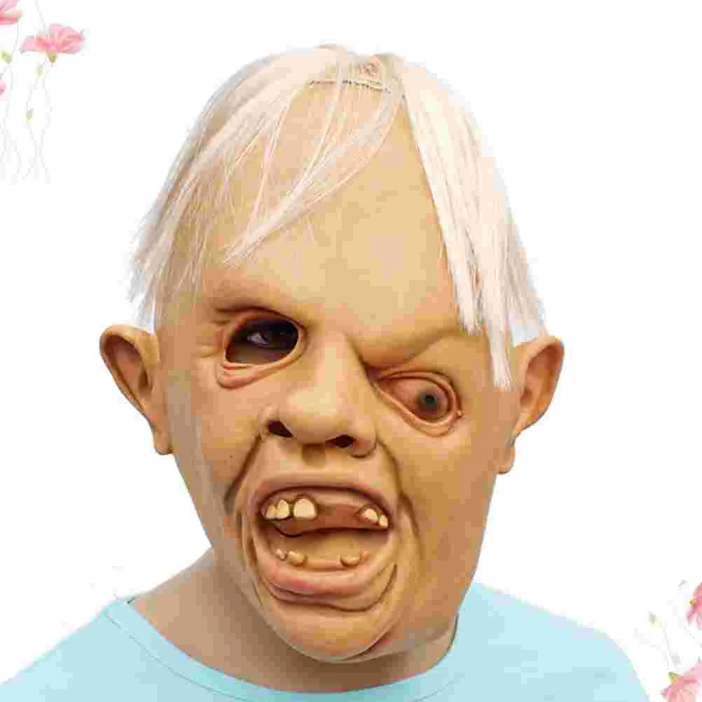 

Halloweencostumescary Latex Party Horror Head Props Man Creepy Cover Zombie Ghost Old Full Masquerade Cosplayalien Adult