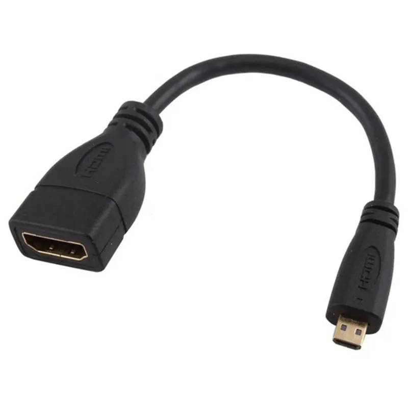 

Micro-HDMI Male To HDMI Female D A Jack Adapter Cable Converter 1080P