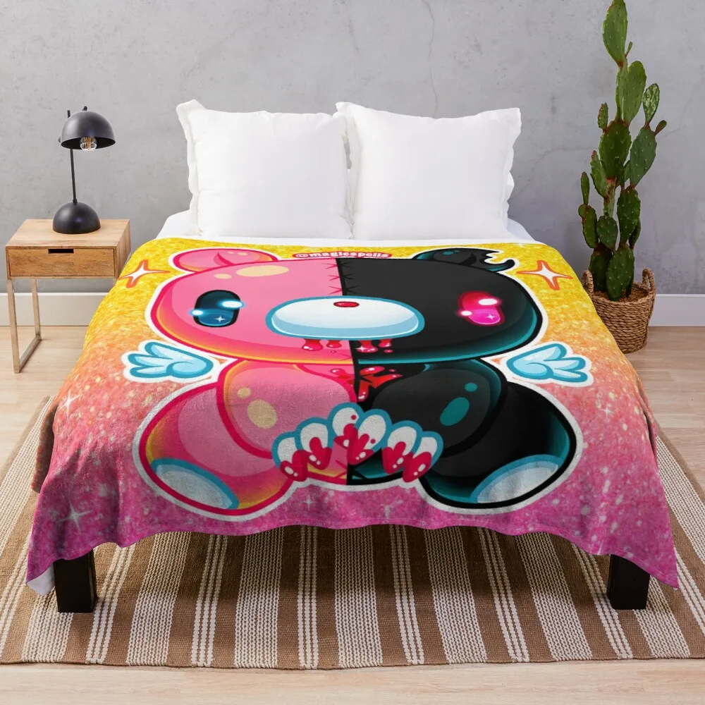 

Splitted Gloomy Bear Throw Blanket Brand Blanket