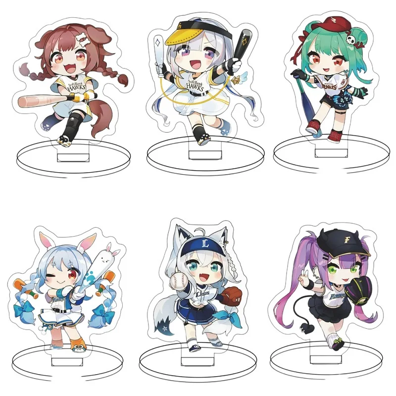 

10CM Hololive Virtual Hostess Anime Figures Cosplay Acrylic Double-Sided Stands Model Kawaii Desk Decor Standing Sign Fans Gift