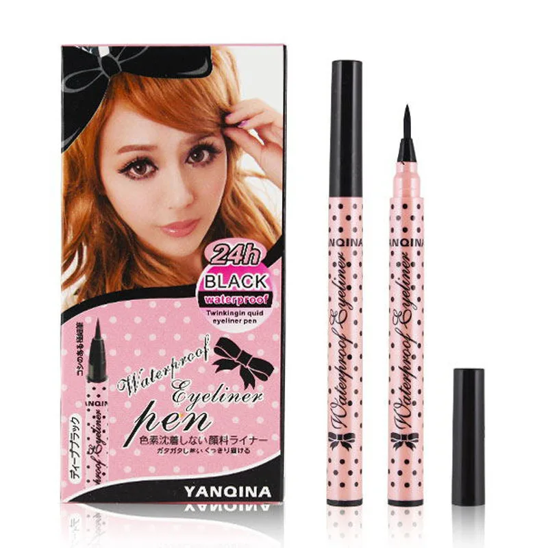 YANQINA Polka Dot Eyeliner Waterproof Hold Makeup Colorful Non-staining Quick-drying Eyeliner Pencil Makeup