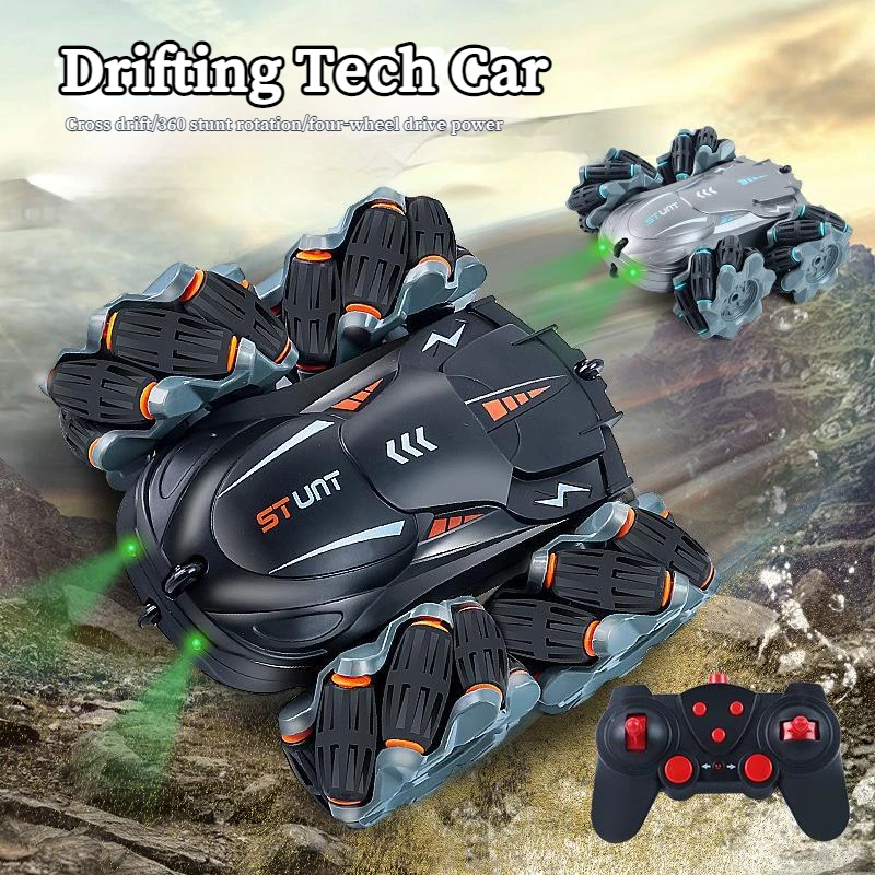 

RC Car Drift Stunt Car 4WD 360 Degree Rotating Remote Control Boy Gift Drift Car Off-Road Car Racing Machine Model Vehicle Kids