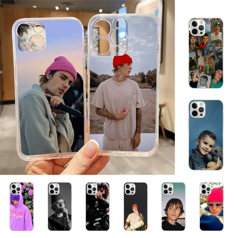 

Hot Singer Justin Bieber Phone Case For Iphone 7 8 Plus X Xr Xs 11 12 13 Se2020 Mini Mobile Iphones 14 Pro Max Case