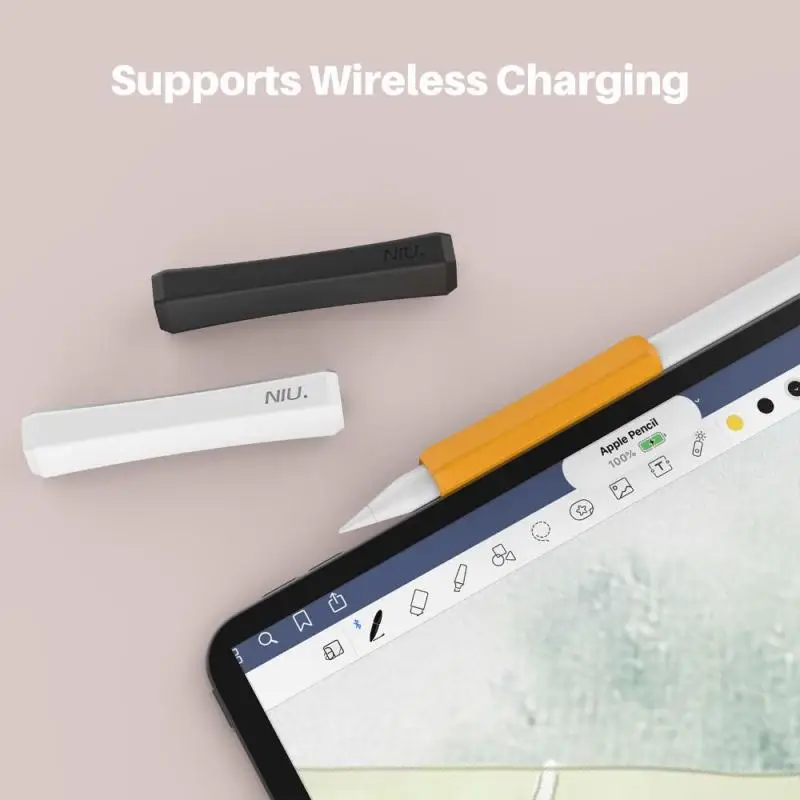 

Easy Grip Case Silica Gel Fall Resistance Non-slip Easy Grip Soft Computer Parts Silicone Case Black Strong Toughness Pen Case