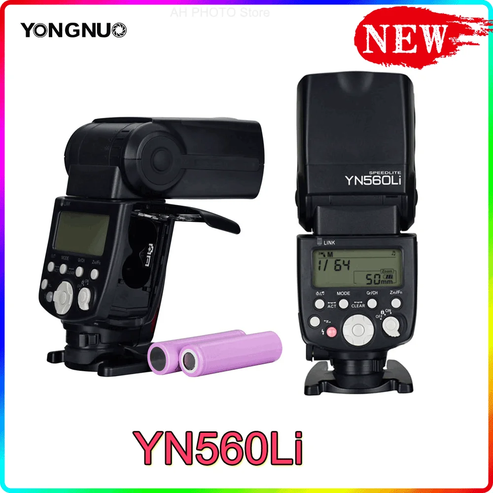 

Yongnuo YN560Li Lithium Battery Speedlite GN58 2.4G Wireless Master Slave Camera Flash Universal for Canon Nikon Pentax Olympus